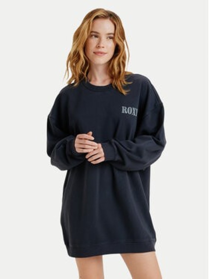 Roxy Bluza Saturday Night Vibes ERJKD03540 Czarny Oversize