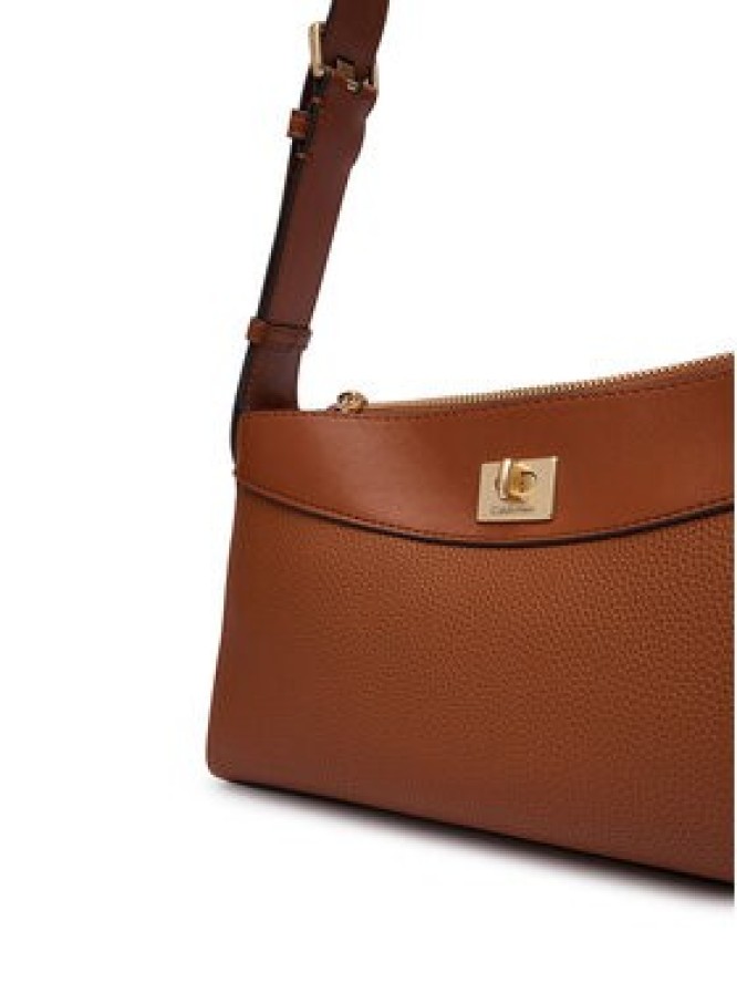 Calvin Klein Torebka Mix Media Shoulder Bag LV04F3886G Brązowy