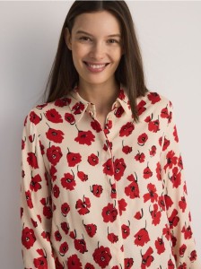 Koszula w kwiaty - wielobarwny