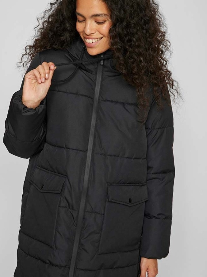 Vila Płaszcz zimowy w kolorze czarnym rozmiar: 38