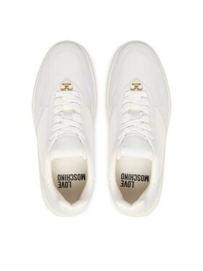 LOVE MOSCHINO Sneakersy JA15214G1OIQ110A Biały