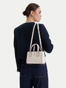 Tommy Hilfiger Torebka Th Daily Mini Tote Mono AW0AW18416 Biały