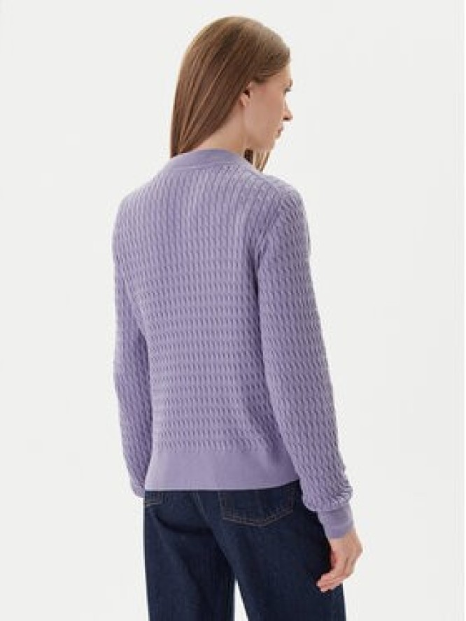 Tommy Hilfiger Sweter Fine WW0WW44993 Fioletowy Regular Fit
