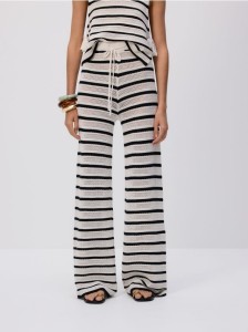 Dzianinowe spodnie - wielobarwny