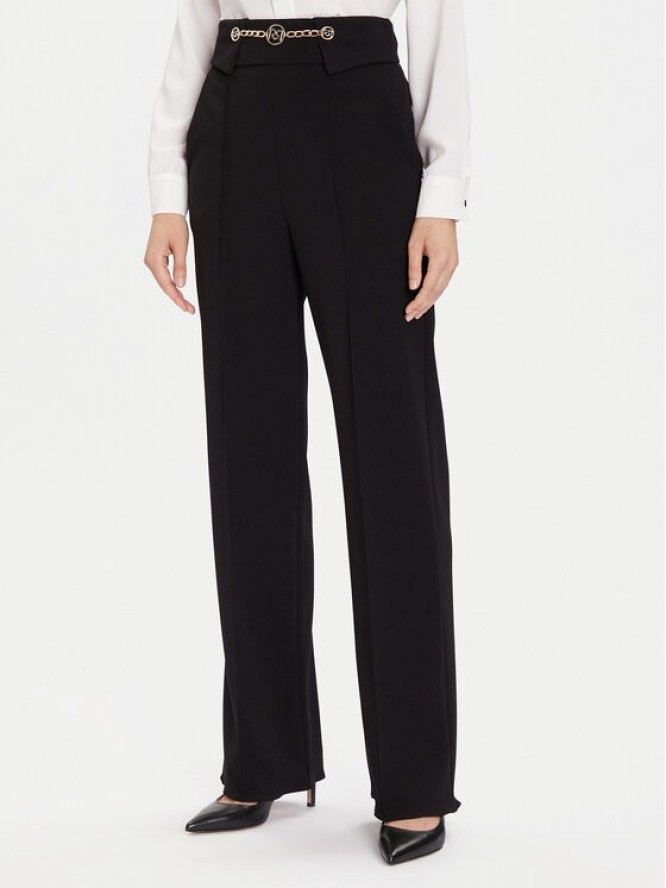 Rinascimento Spodnie materiałowe CFC0126219003 Czarny Regular Fit