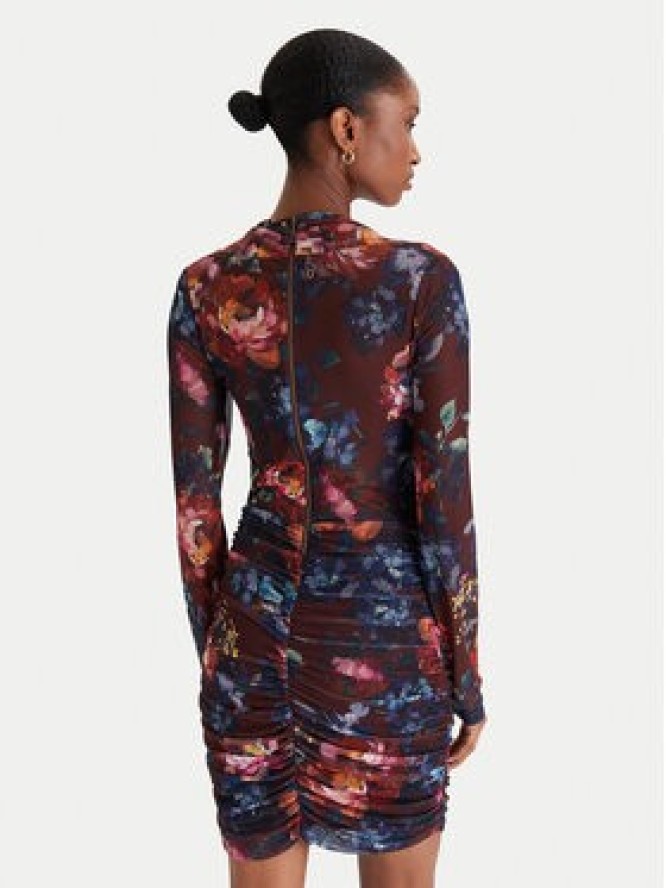 Guess Sukienka koktajlowa W5BK65 KCZC2 Kolorowy Slim Fit