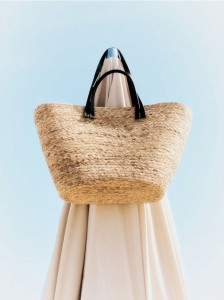 Pleciona torebka handmade - czarny