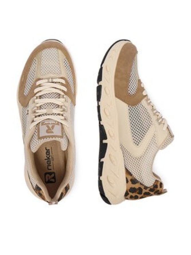 Rieker Sneakersy M6501-60 Beżowy