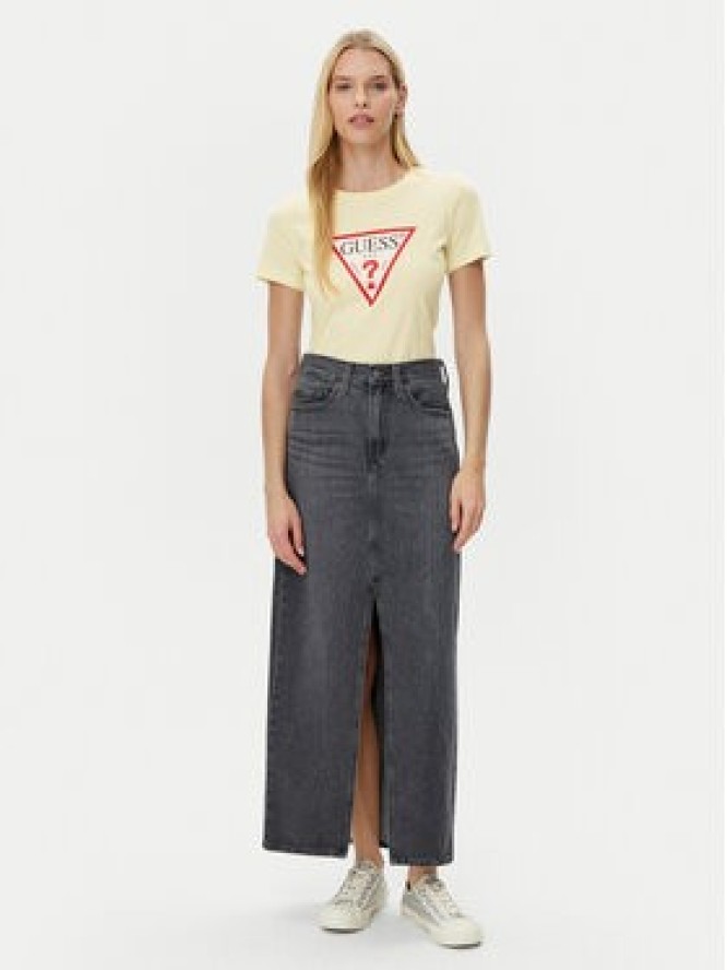 Guess T-Shirt W1YI1B I3Z14 Żółty Regular Fit