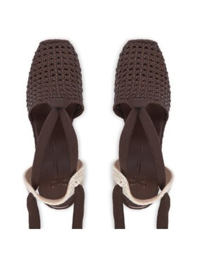 Weekend Max Mara Espadryle 2615521155670 Brązowy ciemny