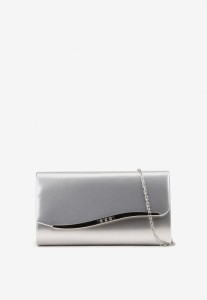 Srebrna Torebka Kopertówka z Dodatkowym Łańcuszkiem na Ramię Iredi