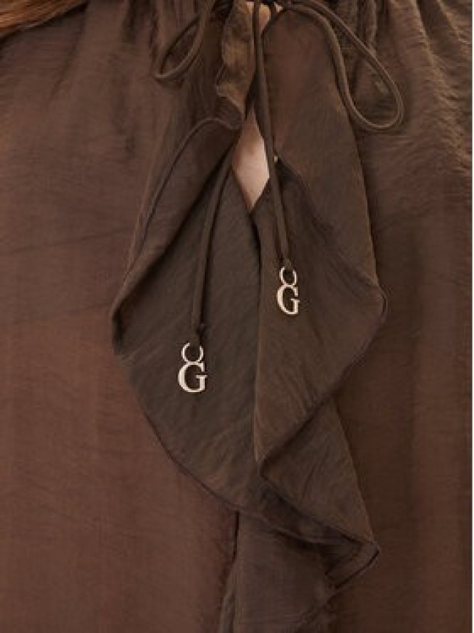 Guess Bluzka W6GH28 W1844 Brązowy Regular Fit