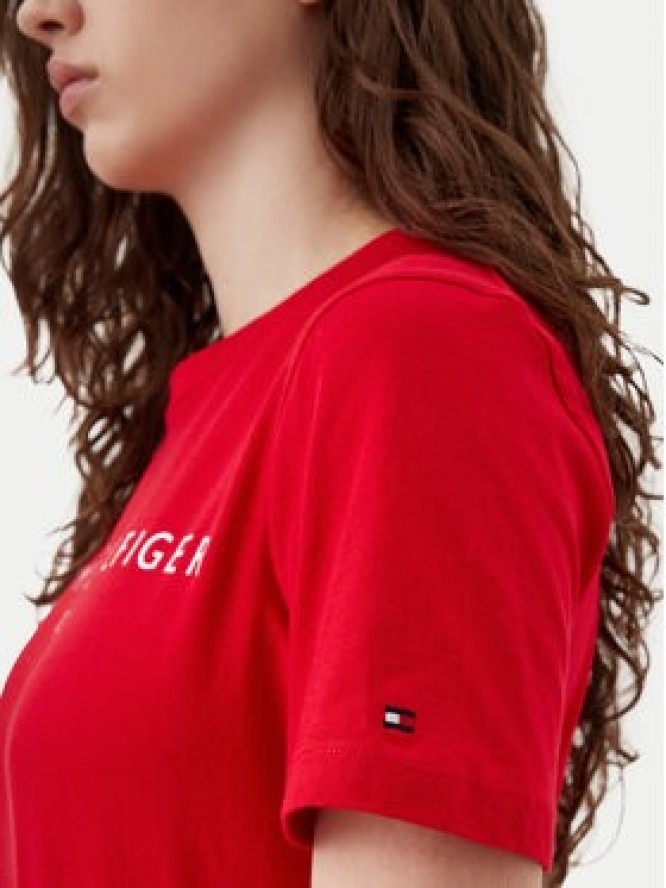 Tommy Hilfiger T-Shirt WW0WW40276 Czerwony Regular Fit