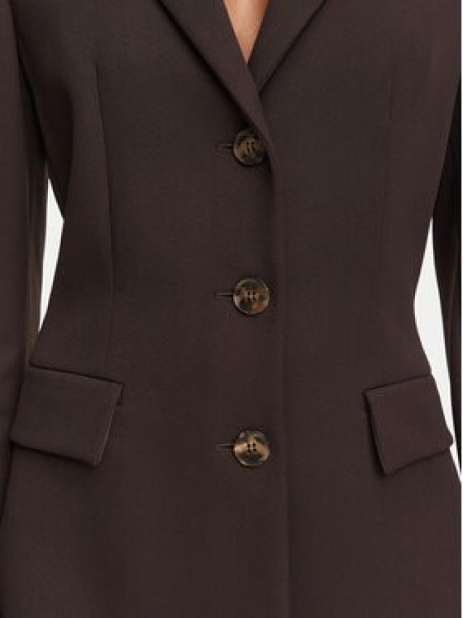 Marella Marynarka Amico1 2625046251 Brązowy ciemny Slim Fit