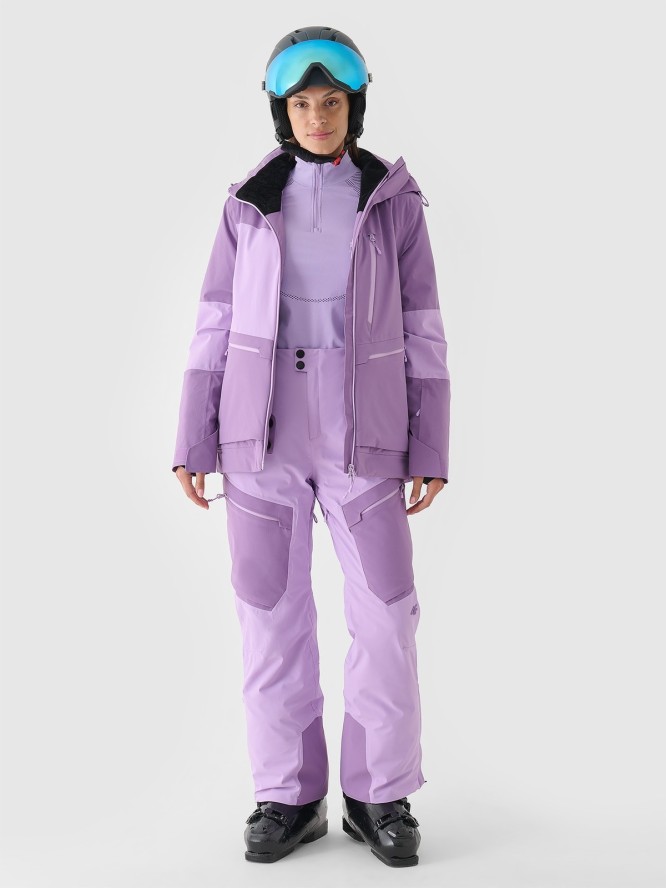 4F Kurtka narciarska membrana 15000 damska - fioletowa L