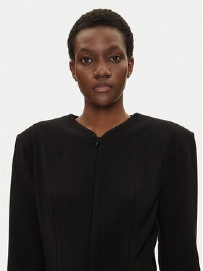 NORMA KAMALI Marynarka KK4244PLG86001 Czarny Regular Fit