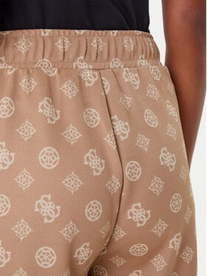 Guess Spodnie dresowe V5YB10 K0282 Brązowy Relaxed Fit