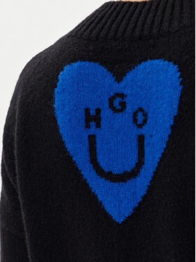 HUGO Sweter Scutie 50543059 Czarny Relaxed Fit