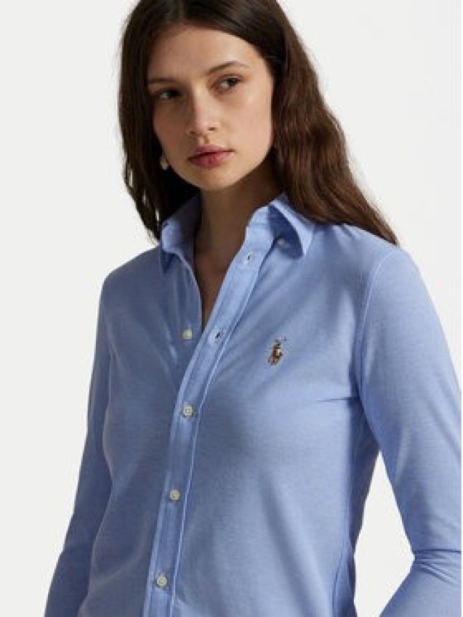 Polo Ralph Lauren Koszula 211664427001 Błękitny Slim Fit