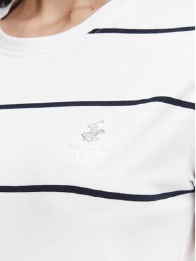 Beverly Hills Polo Club T-Shirt P-SS26W-TS0162 Biały Regular Fit