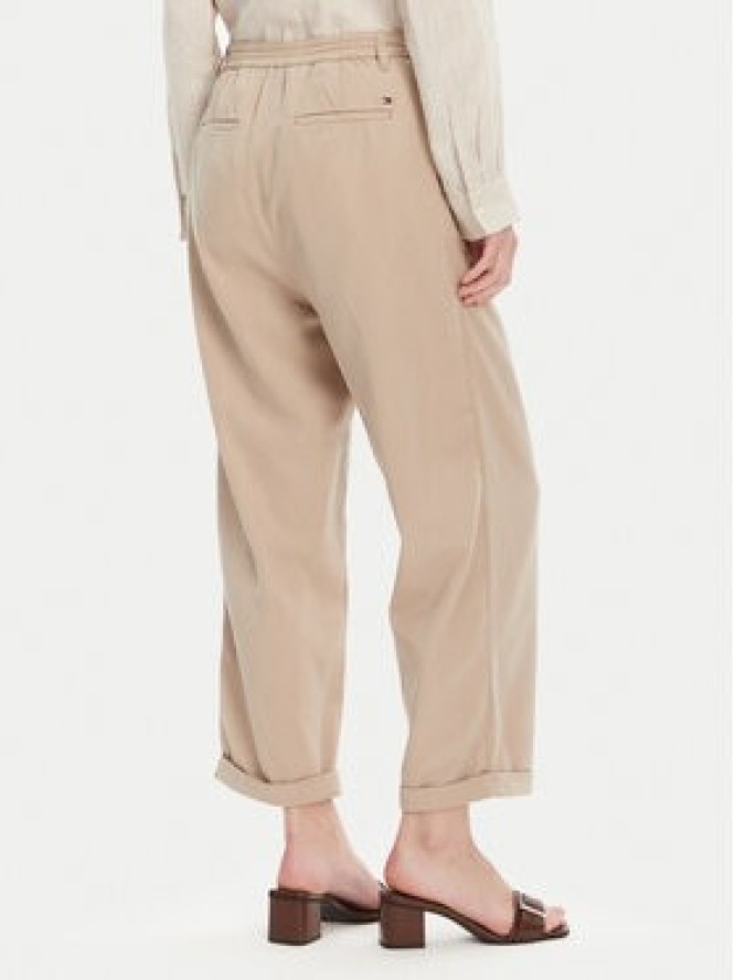 Tommy Hilfiger Spodnie materiałowe WW0WW45589 Beżowy Relaxed Fit