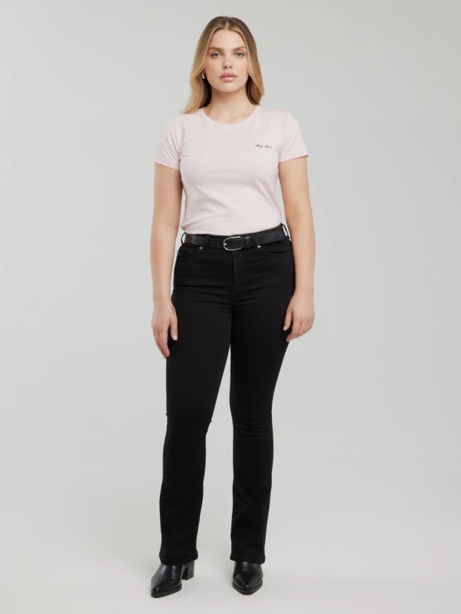 Koszulka damska z niewielkim logo różowa Irsera 600