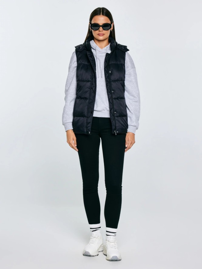 Kamizelka damska pikowana czarna Pixana 906