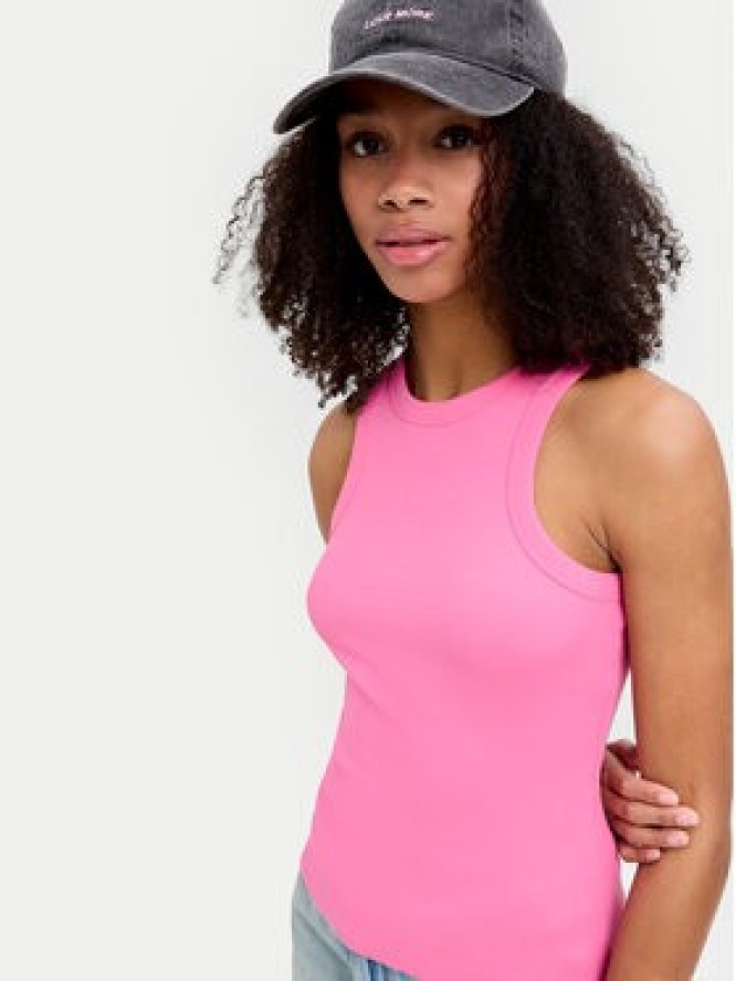 JJXX Top 12224661 Różowy Rib Fit