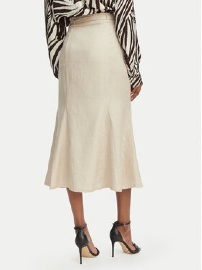 Guess Spódnica midi W6GD69 W2092 Beżowy jasny Regular Fit