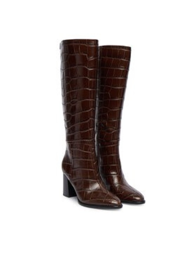 Guess Kozaki FLFPER LEP11 Brązowy