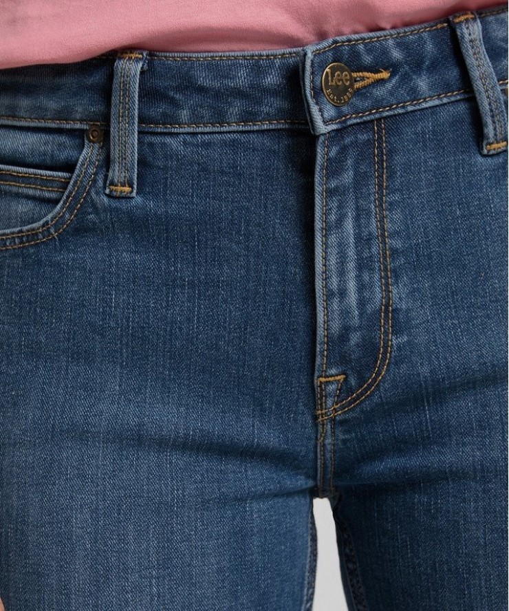 SPODNIE JEANSOWE DAMSKIE LEE Elly MID WORN L305SJVQ 112106215