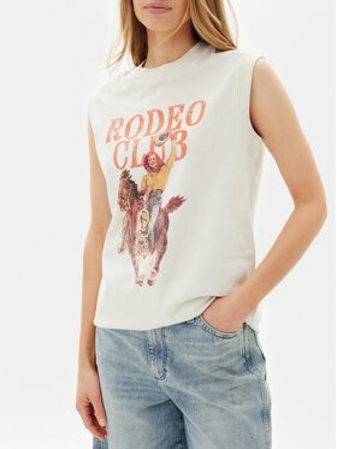 Wrangler Bluzka Muscle 112362574 Biały Relaxed Fit