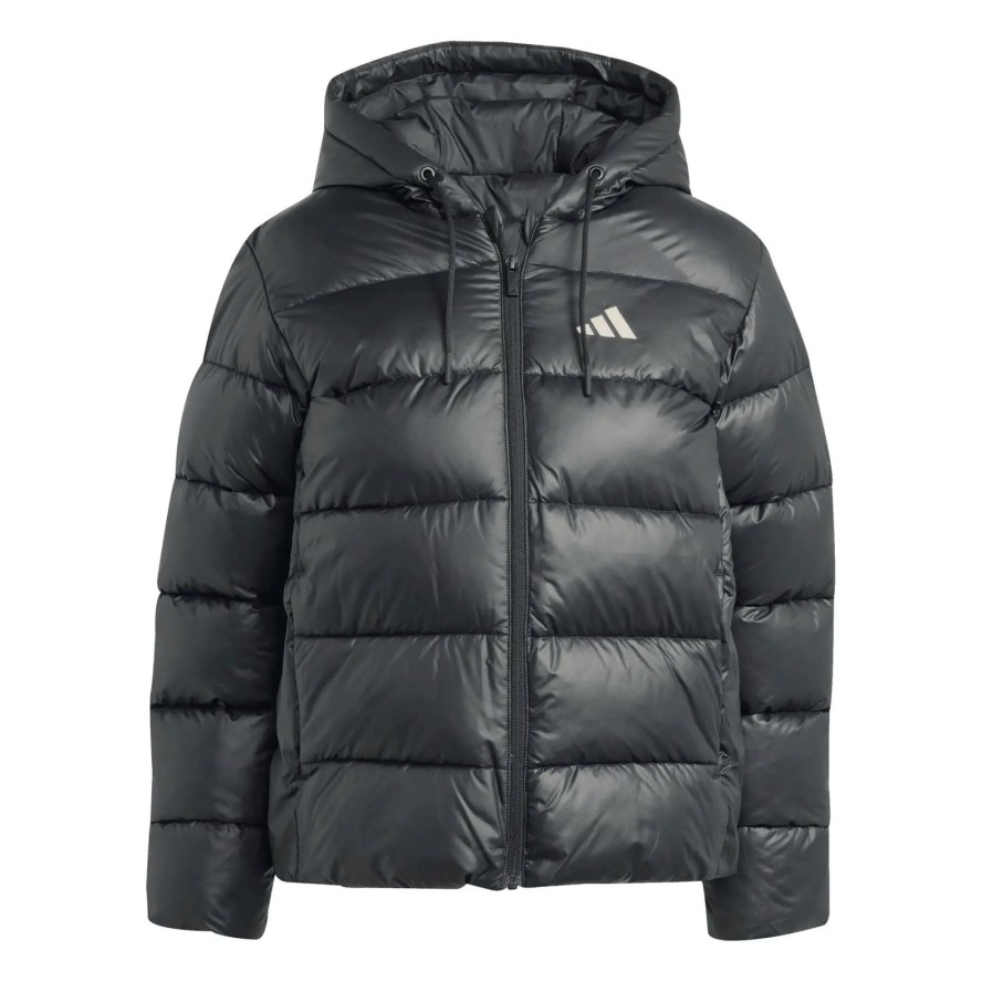 Kurtka puchowa z kapturem dla kobiet adidas Essentials Climawarm