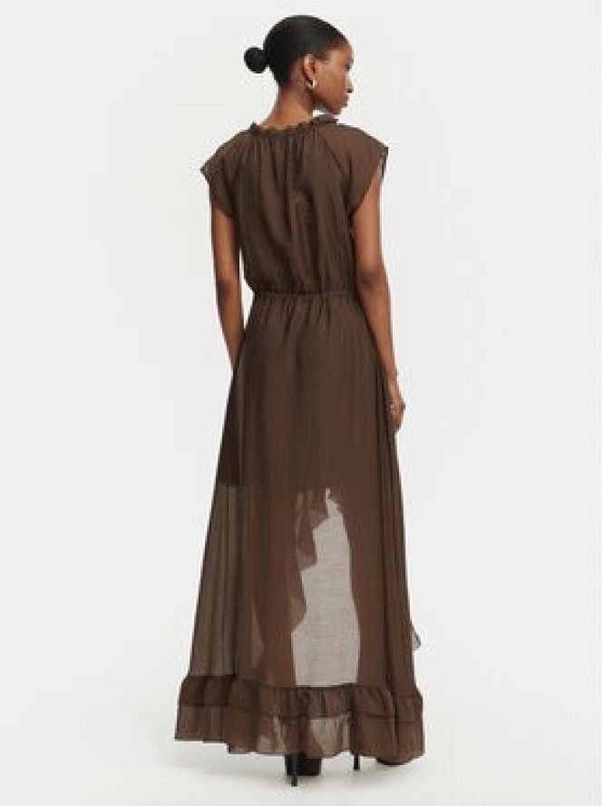 Guess Sukienka koktajlowa W6GK87 W2111 Brązowy ciemny Regular Fit