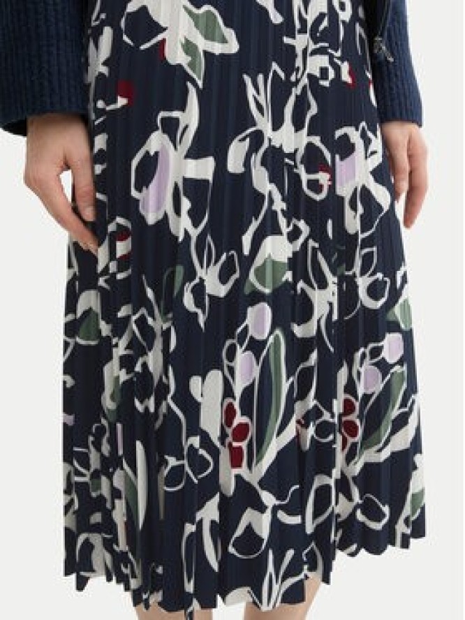 Tom Tailor Spódnica plisowana 1043057 Granatowy Regular Fit