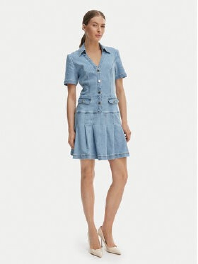 Morgan Sukienka jeansowa 251-RTALA Niebieski Slim Fit