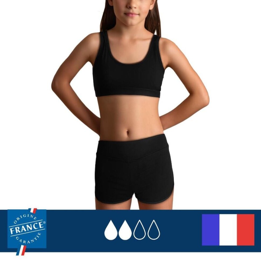 Dół menstruacyjnego stroju kąpielowego dla nastolatki- średnia chłonność