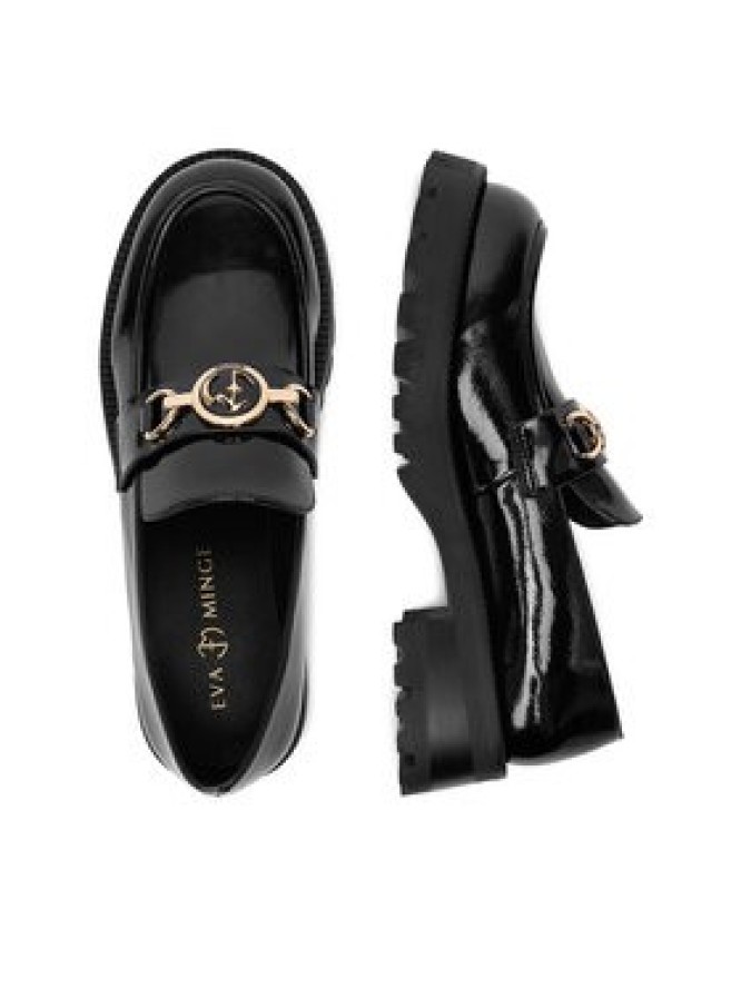 Eva Minge Loafersy EO-MOCCA-01 Czarny