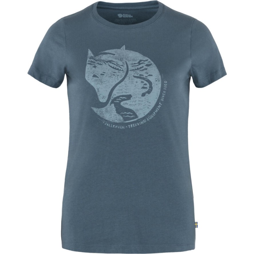 Koszulka turystyczna damska Fjallraven Arctic Fox Print T-shirt