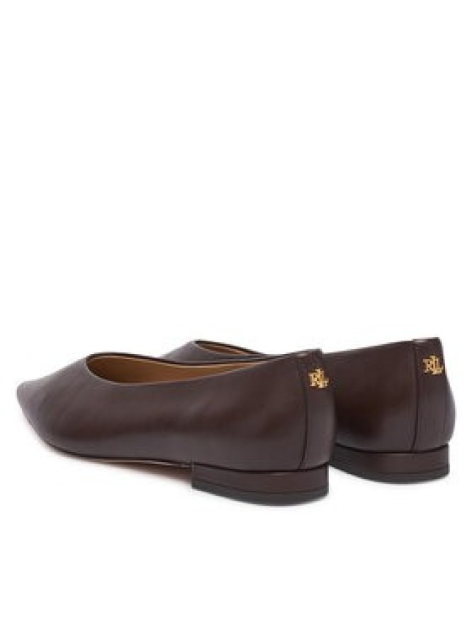 LAUREN RALPH LAUREN Baleriny Audri 802P18411005 Brązowy ciemny