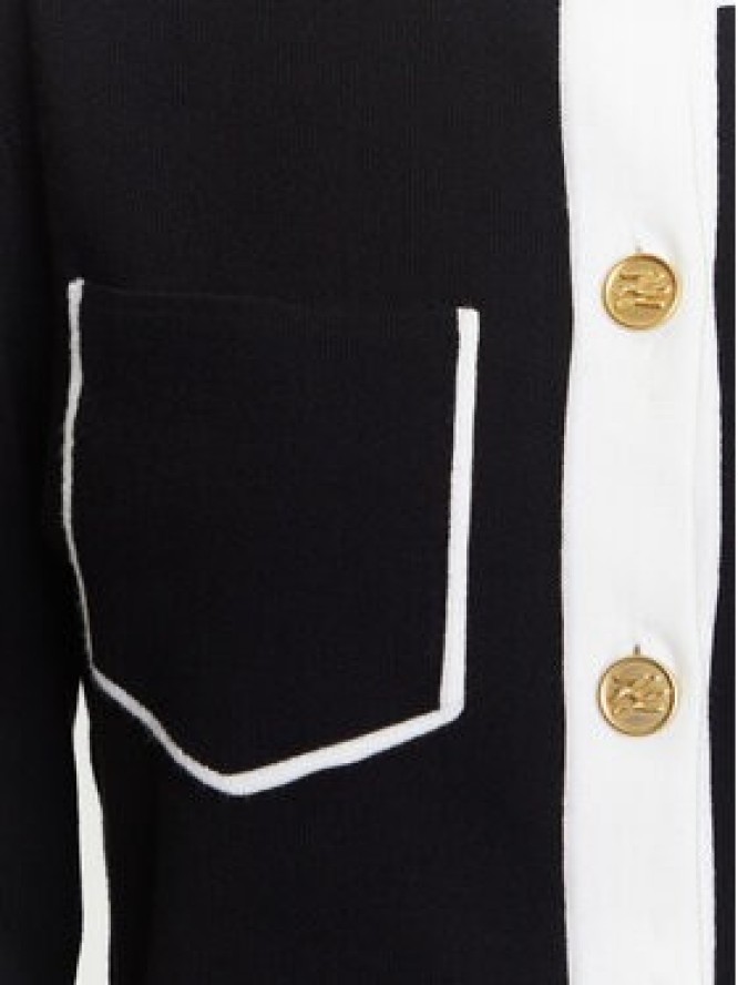 KARL LAGERFELD Kardigan A3W18029 Czarny Regular Fit