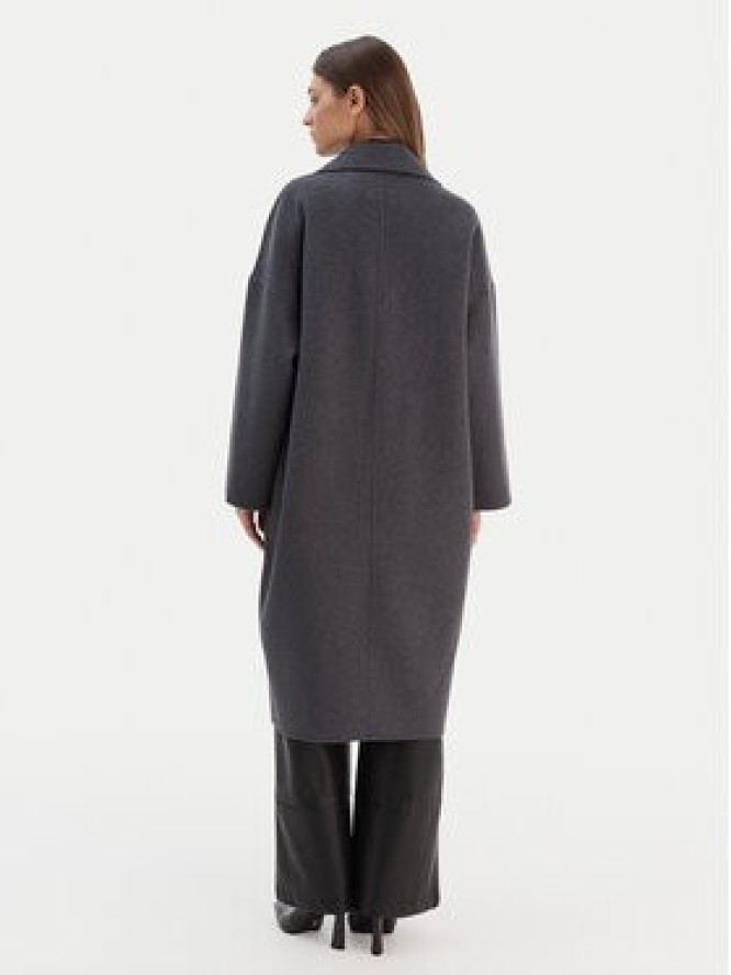 ViCOLO Płaszcz wełniany TF0003 Szary Regular Fit