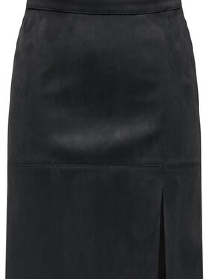 ONLY Spódnica z imitacji skóry Loline 15357433 Czarny Regular Fit