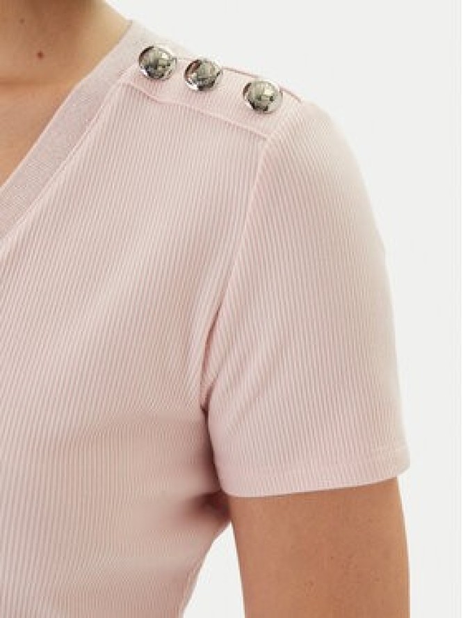 Morgan Bluzka 251-DOMANI Różowy Slim Fit