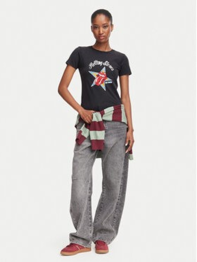 Guess Jeans T-Shirt W6BI16 K5697 Czarny Regular Fit
