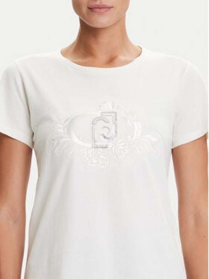 Liu Jo Sport T-Shirt TF5162 JS923 Écru Regular Fit