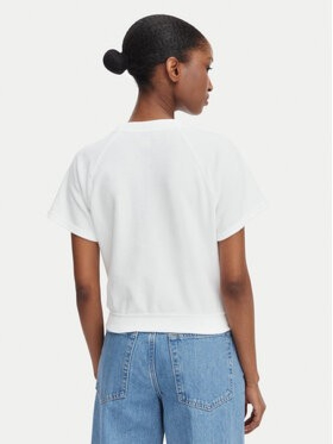Calvin Klein Jeans T-Shirt TOWEL LV047G287G Biały Cropped Fit