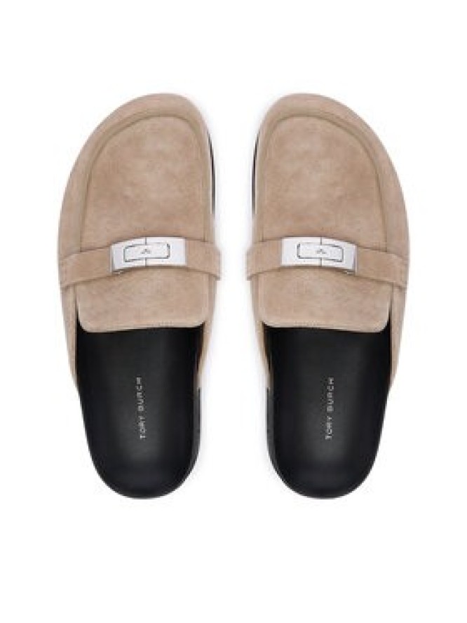 Tory Burch Klapki Lee Lee Mule 177967 Beżowy