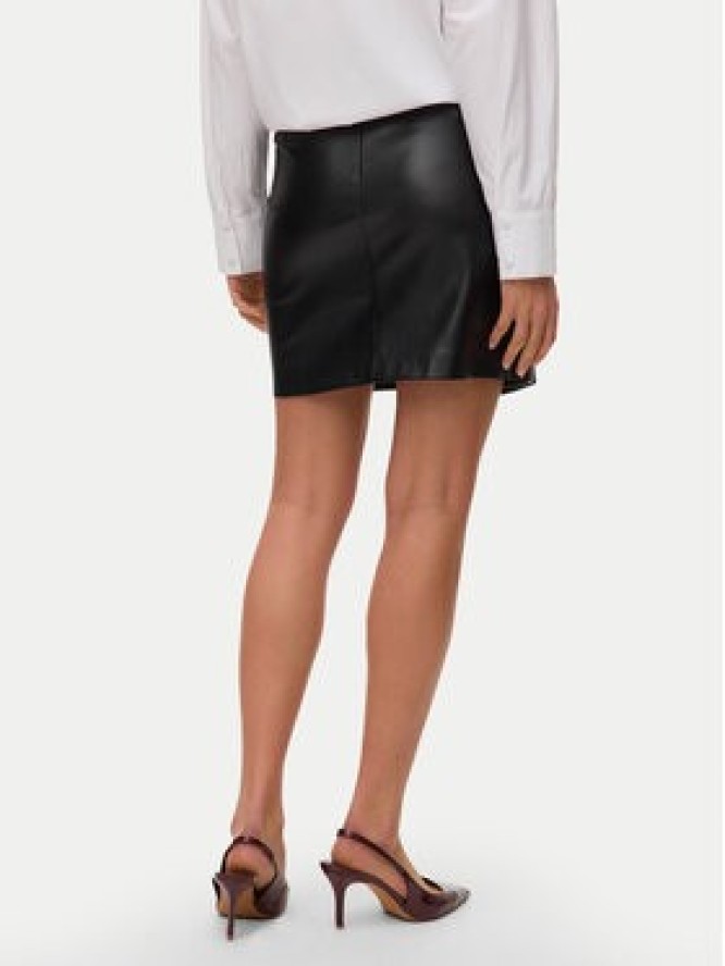 Vero Moda Spódnica z imitacji skóry Gawn 10333689 Czarny Regular Fit