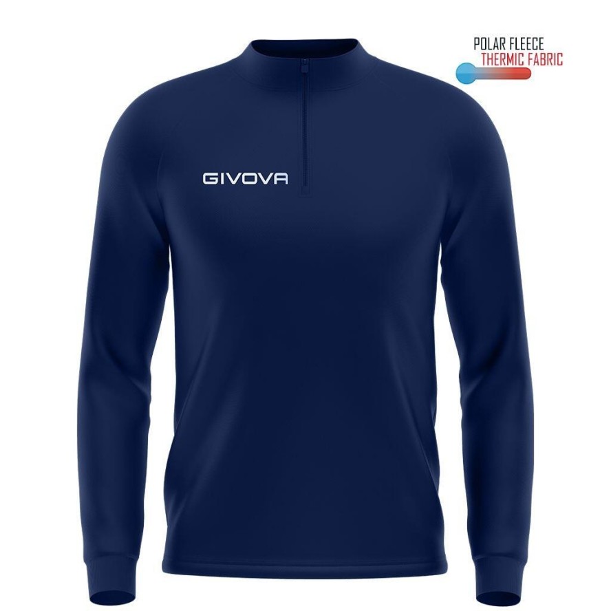 Bluza piłkarska dla dorosłych Givova Maglia Tecnica granatowa